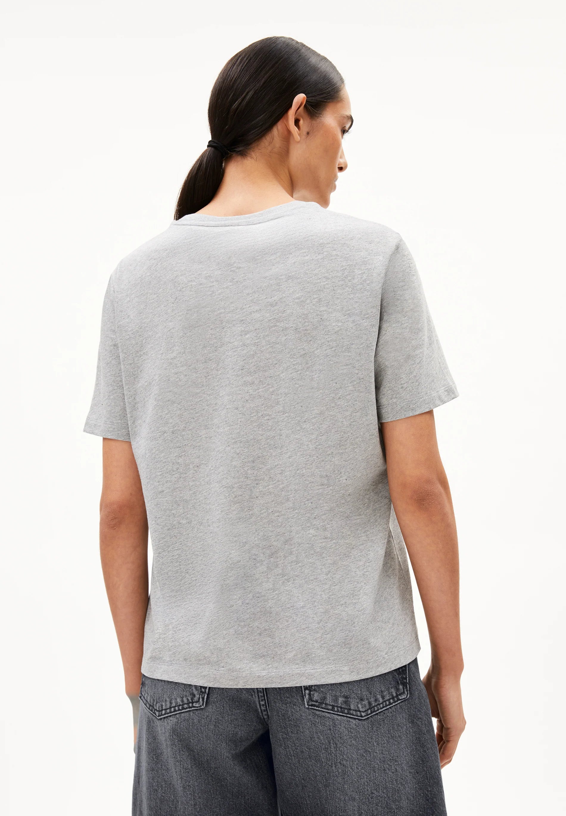 T Shirt LUALAA | silver melange