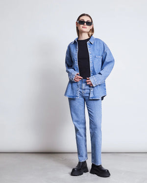 Denim Shirt SOLACE light blue
