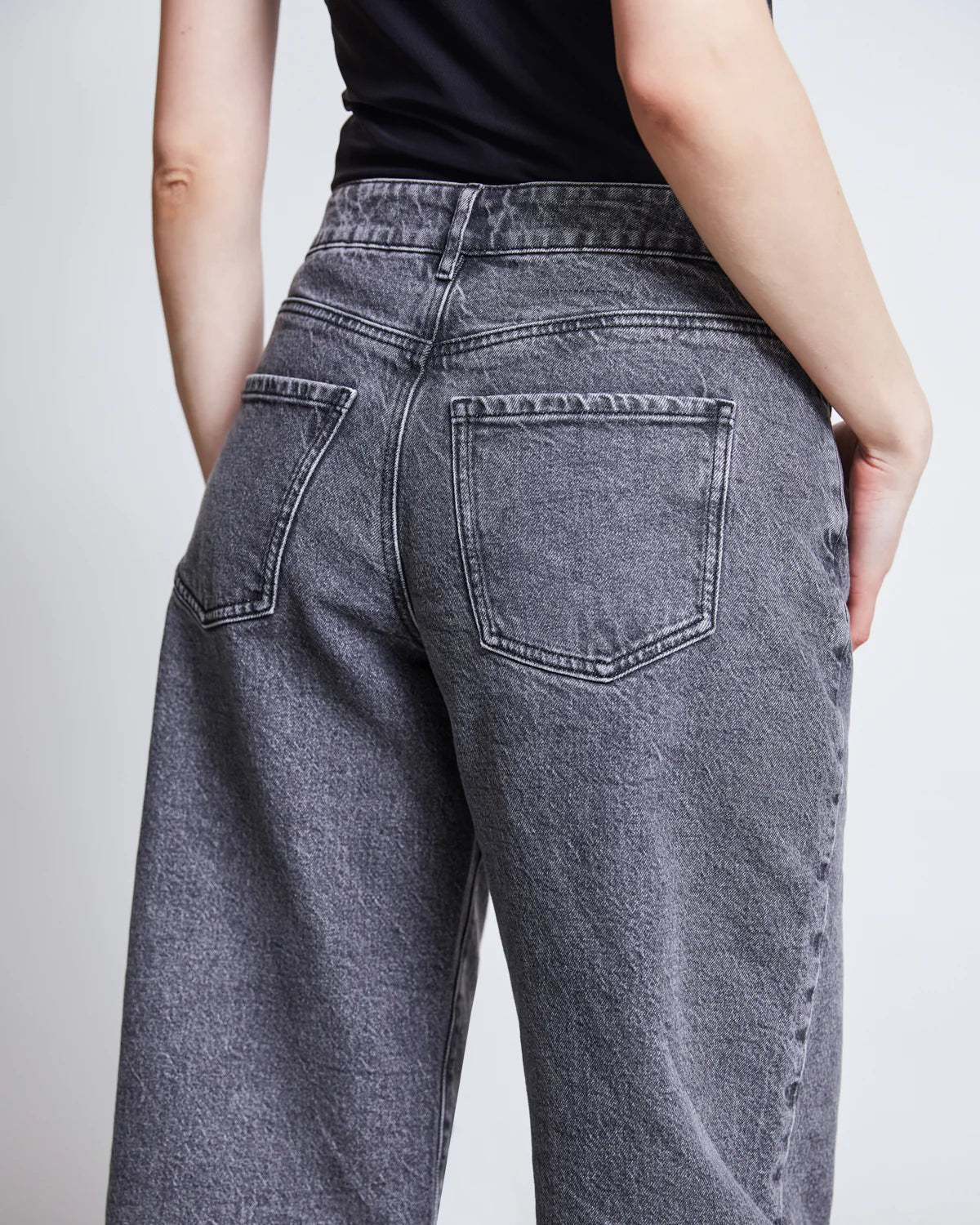 Wide Leg Jeans SUNNY light grey