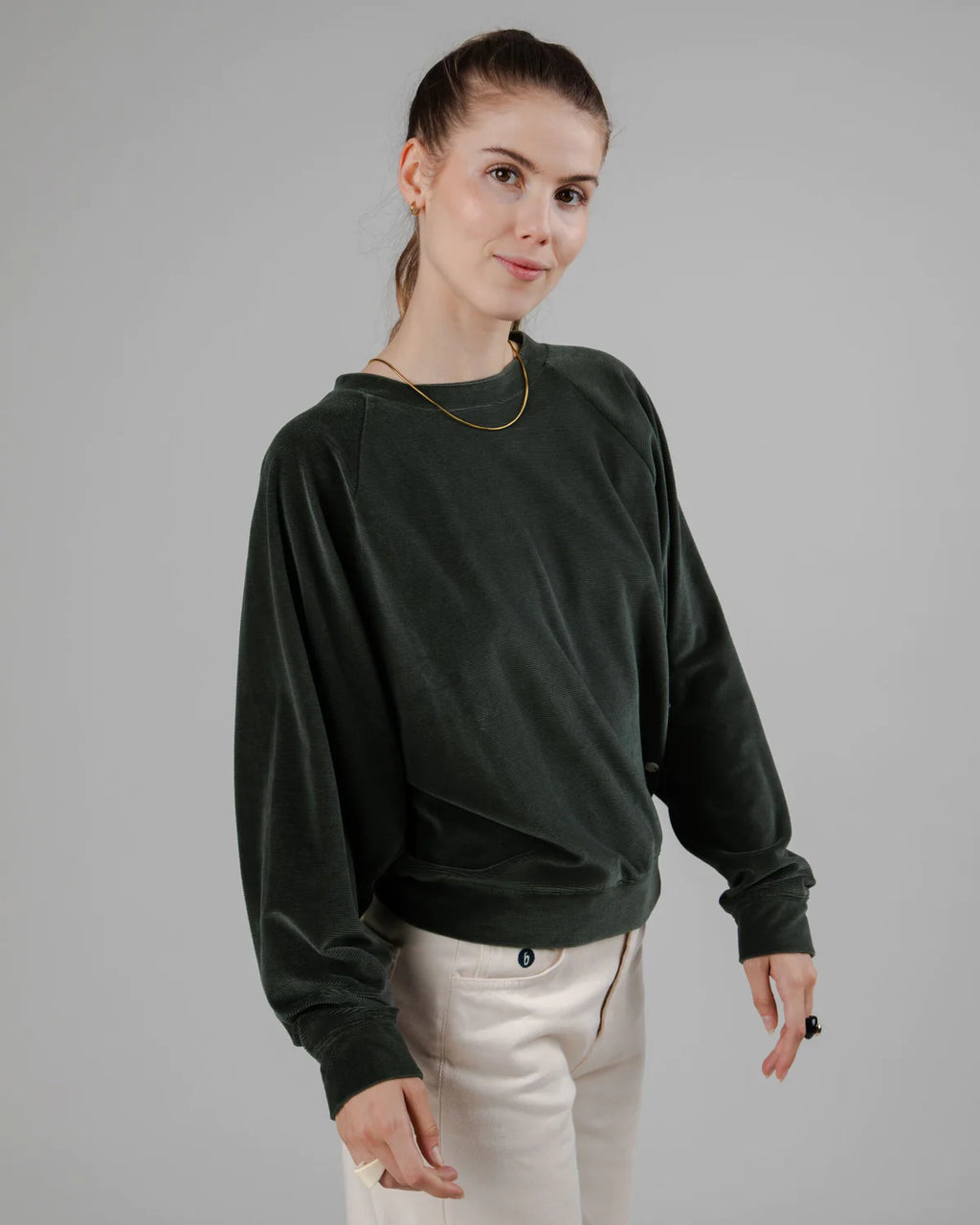 Velvet Raglan Sweater