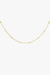 Stud Chain Necklace Gold