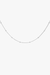 Stud Chain Necklace Silber