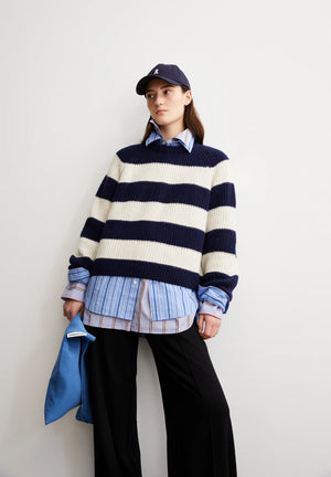 Pullover KAAGI stripes | navy