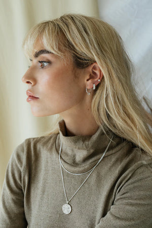 Curb Chain Necklace Silber