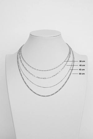 Curb Chain Necklace Silber