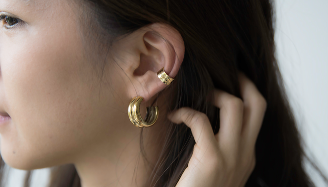 Hammered Ear Cuff