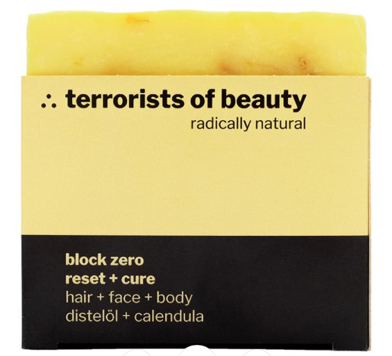 Blockseife mit Disteloel und Calendula